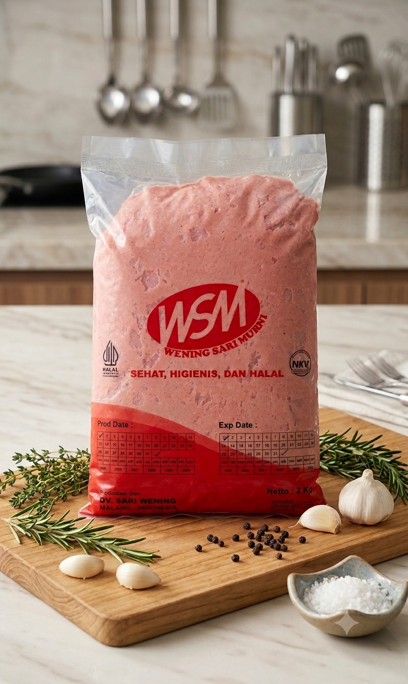 MDM WSM Premium CV. Sari Wening — Mechanically Deboned Meat ayam halal untuk sosis nugget bakso